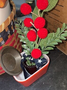 🇺🇸❤️🤍💙 Mini Patriotic Pyrex Fridge Vignette ❤️🤍💙🇺🇸
